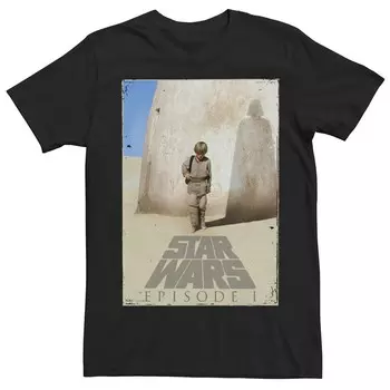 Мужская футболка с постером фильма «Звездные войны. Эпизод 1» Star Wars, черный