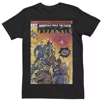 Мужская футболка с постером и обложкой комикса Marvel Eternals в стиле ретро Licensed Character