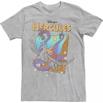 Мужская футболка с постером к классическому фильму Disney Hercules Hydra Licensed Character