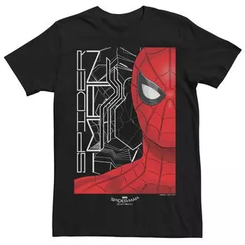 Мужская футболка с постером профиля «Человека-паука Marvel» Licensed Character