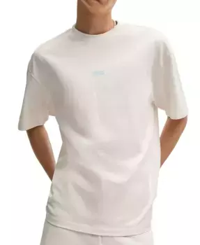 Мужская футболка с принтом Box Logo Hugo Boss, белый