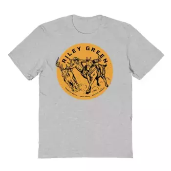 Мужская футболка с принтом "Быстрые кони" Deer Dogger Licensed Character, цвет sport gray
