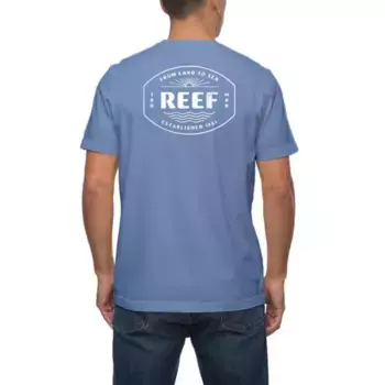 Мужская футболка с принтом Cabo Reef, цвет steel blue