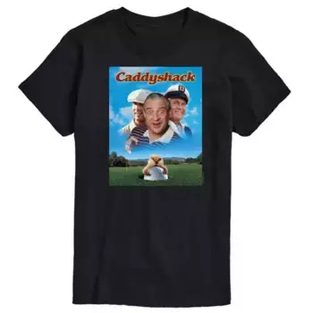 Мужская футболка с принтом "Caddy Shack" Licensed Character, черный