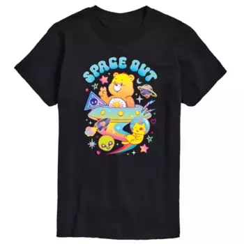 Мужская футболка с принтом «Care Bears Space Out» Licensed Character, черный