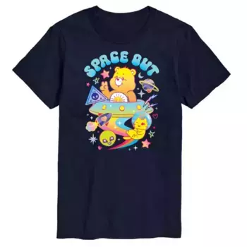 Мужская футболка с принтом «Care Bears Space Out» Licensed Character, синий