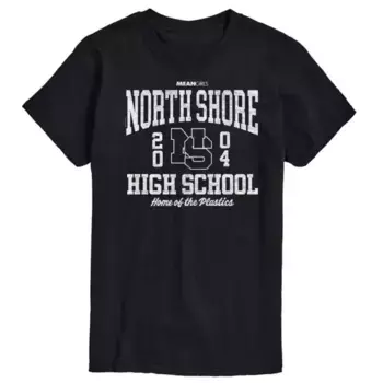 Мужская футболка с принтом "Дрянные девчонки" North Shore HS Licensed Character, черный