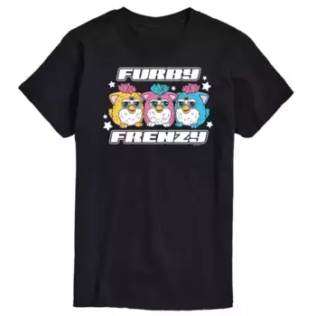 Мужская футболка с принтом Furby Frenzy от Hasbro, черный