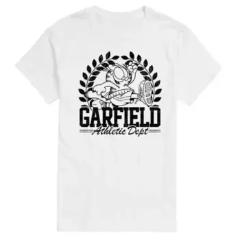 Мужская футболка с принтом Garfield Sports Dept. Licensed Character, белый