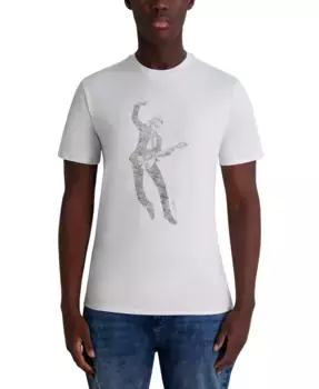 Мужская футболка с принтом Guitar Karl KARL LAGERFELD PARIS, белый