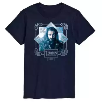 Мужская футболка с принтом «Хоббит Торин» Licensed Character, синий