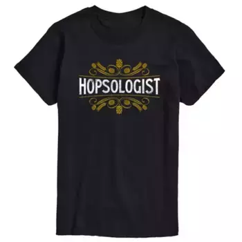 Мужская футболка с принтом Hopsoligist Licensed Character, черный