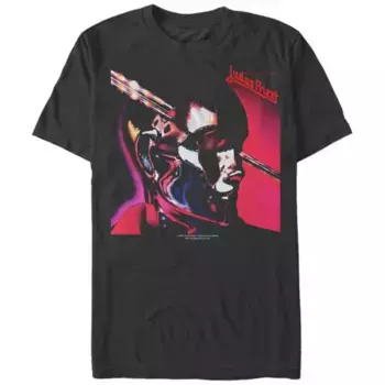 Мужская футболка с принтом Judas Priest Licensed Character, черный