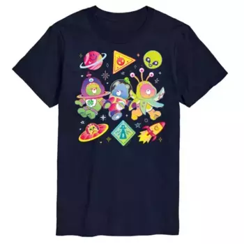 Мужская футболка с принтом «космическая сетка» от Care Bears Licensed Character, синий