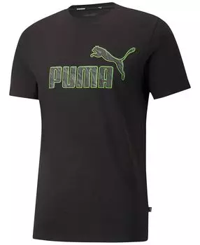Мужская футболка с принтом логотипа Puma, черный