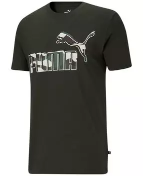 Мужская футболка с принтом логотипа Puma, мульти