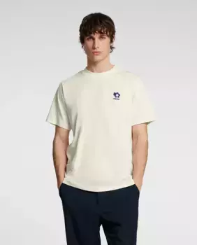 Мужская футболка с принтом логотипа Selected, серый