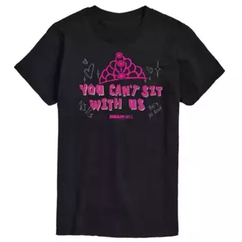 Мужская футболка с принтом "Mean Girls: с нами не садятся" Licensed Character, черный