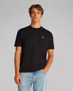 Мужская футболка с принтом на спине Calvin Klein Jeans, черный