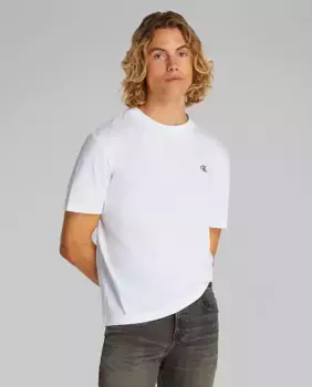 Мужская футболка с принтом на спине Calvin Klein Jeans, белый