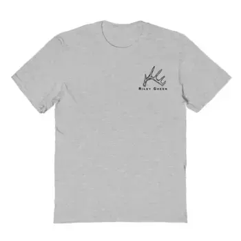 Мужская футболка с принтом Riley Green Deer Dogger LC Licensed Character, цвет sport gray