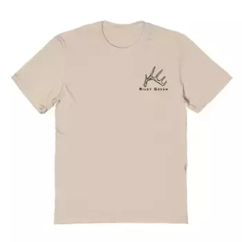 Мужская футболка с принтом Riley Green Deer Dogger LC Licensed Character, цвет sand