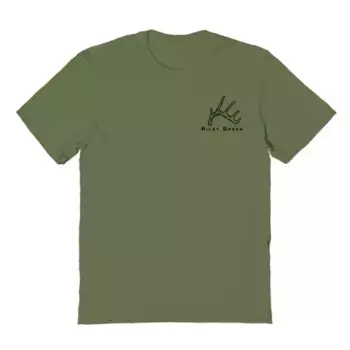 Мужская футболка с принтом Riley Green Deer Dogger LC Licensed Character, цвет military green