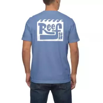 Мужская футболка с принтом Riptide Reef, цвет steel blue