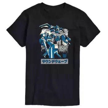 Мужская футболка с принтом Soundwave из Transformers Licensed Character, черный
