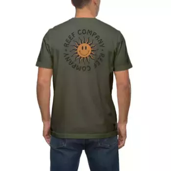 Мужская футболка с принтом VIBES Reef, цвет military green