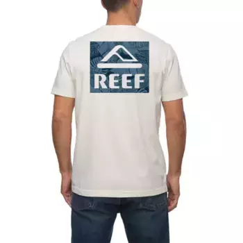 Мужская футболка с принтом в стиле хайдинг Reef, белый