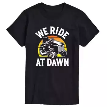 Мужская футболка с принтом «We Ride at Dawn» Licensed Character, черный