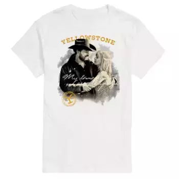 Мужская футболка с принтом «Yellowstone My tomorrow are all yours» Licensed Character, белый