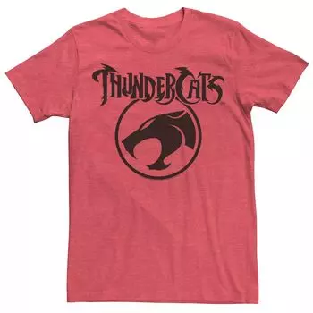 Мужская футболка с простым круглым логотипом ThunderCats Licensed Character