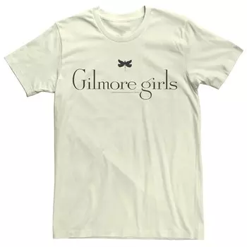 Мужская футболка с простым логотипом Gilmore Girls Licensed Character, цвет Natural
