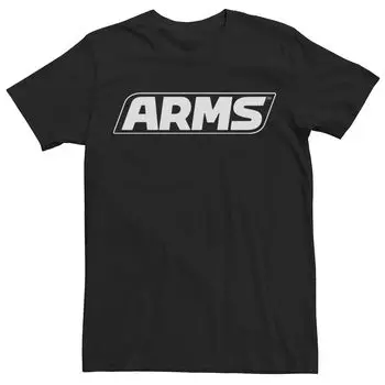 Мужская футболка с простым логотипом и рисунком Arms Licensed Character