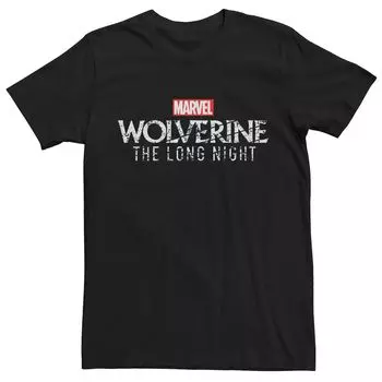 Мужская футболка с простым логотипом Marvel Wolverine The Long Night Licensed Character