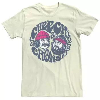 Мужская футболка с психоделическим логотипом Cheech And Chong Licensed Character