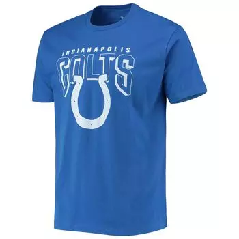 Мужская футболка с ярким логотипом Royal Indianapolis Colts Junk Food