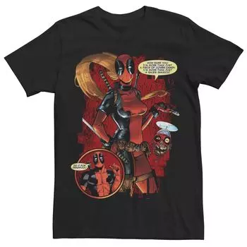 Мужская футболка с ярким рисунком Marvel Deadpool Cover Candy Licensed Character