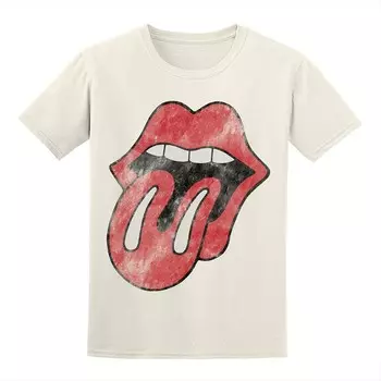Мужская футболка с язычком Rolling Stones Licensed Character, цвет Natural
