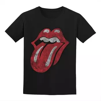 Мужская футболка с язычком Rolling Stones Licensed Character, черный