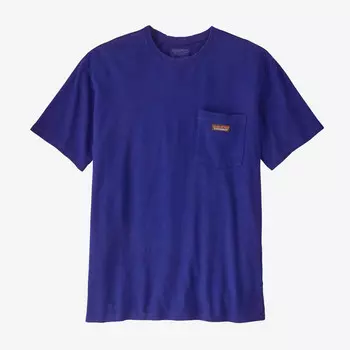 Мужская футболка с рабочим карманом Patagonia, цвет Cobalt Blue