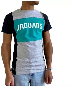 Мужская футболка с разрезом jacksonville jaguars серого меланжевого цвета Refried Apparel, мульти