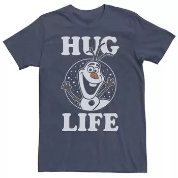 Мужская футболка с развевающимся снеговиком Frozen Olaf Hug Life Disney