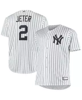 Мужская футболка с репликой Дерека Джетера Уайта «Нью-Йорк Янкиз большой и высокий» Profile