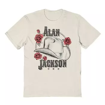 Мужская футболка с рисунком Alan Jackson Licensed Character, цвет Natural