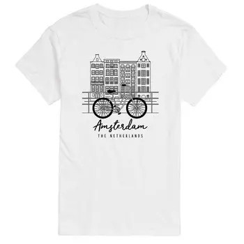 Мужская футболка с рисунком Amsterdam Licensed Character, белый