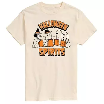 Мужская футболка с рисунком «Арахис» Halloween Spirits Licensed Character, бежевый