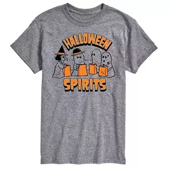 Мужская футболка с рисунком «Арахис» Halloween Spirits Licensed Character, серый
